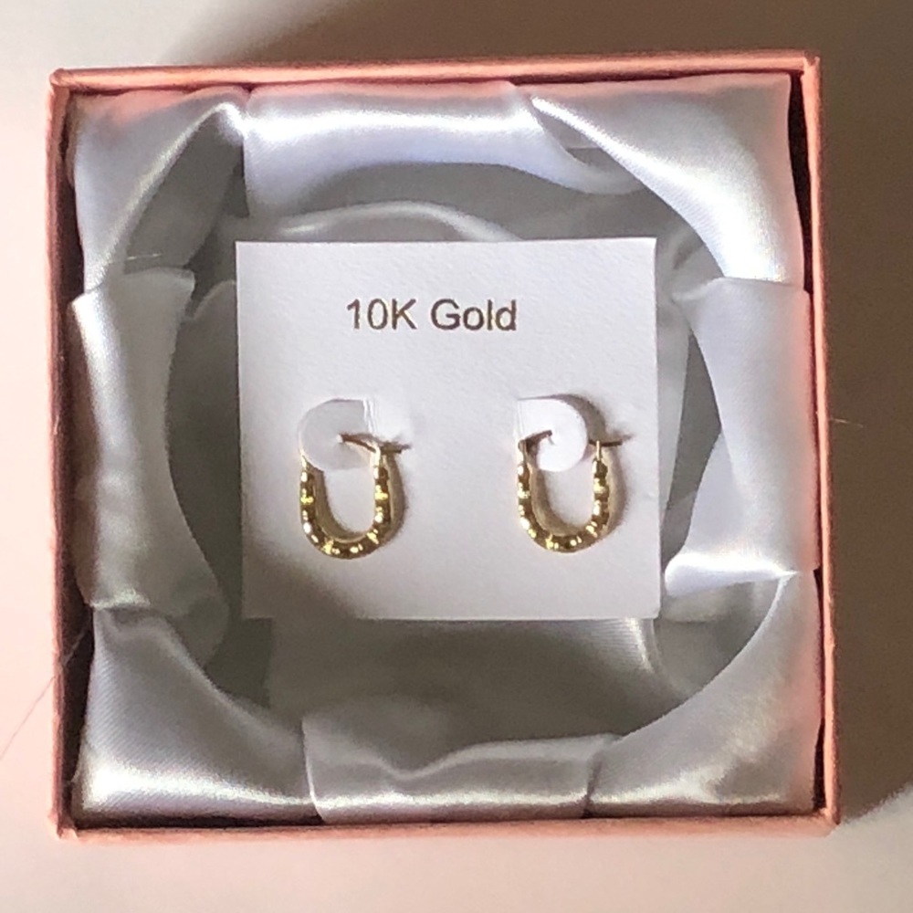 Gold vintage earring studs 10k solid gold save 90%